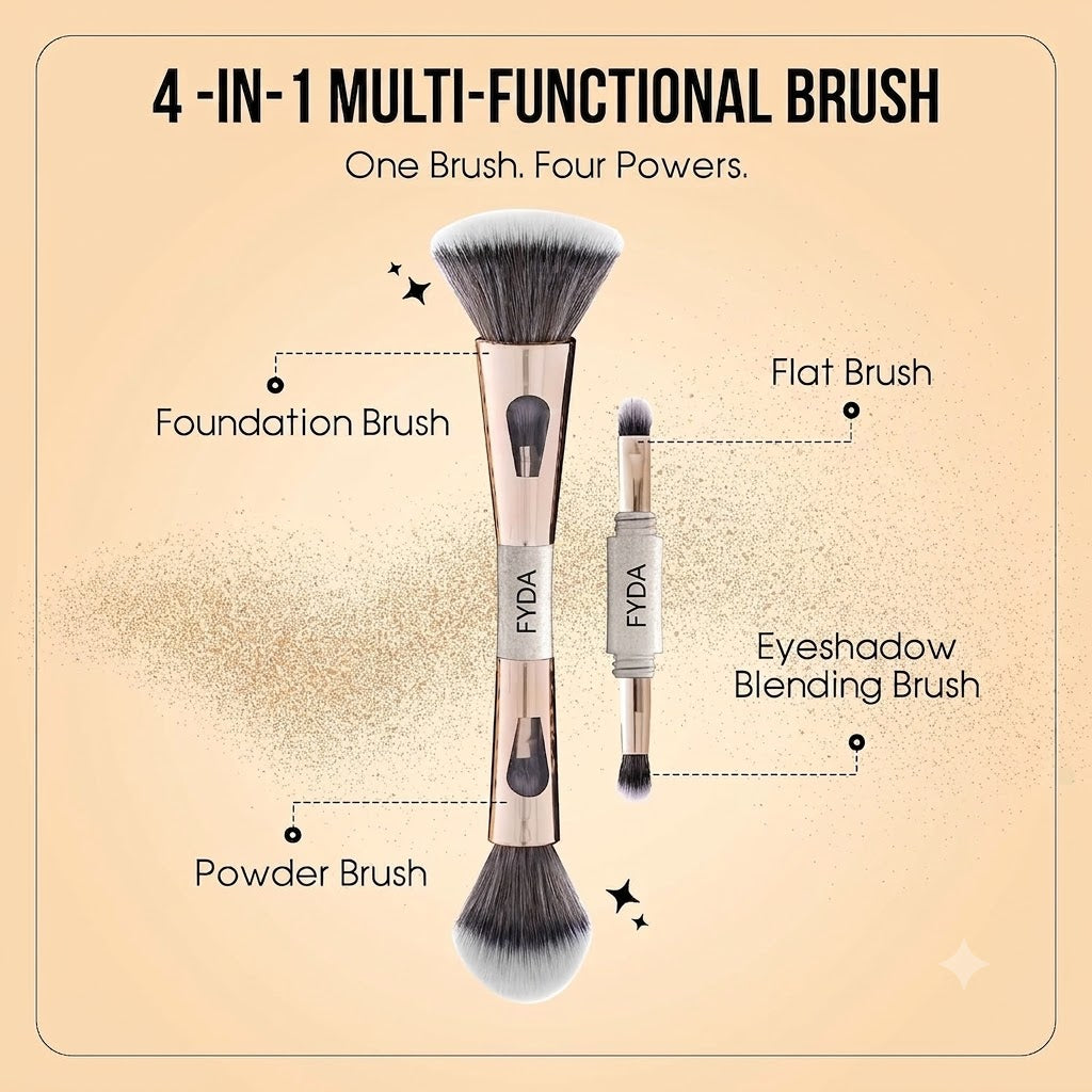4 in 1 Multifunctional Makeup Brush Set