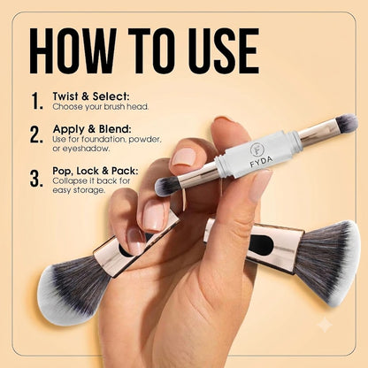 4 in 1 Multifunctional Makeup Brush Set